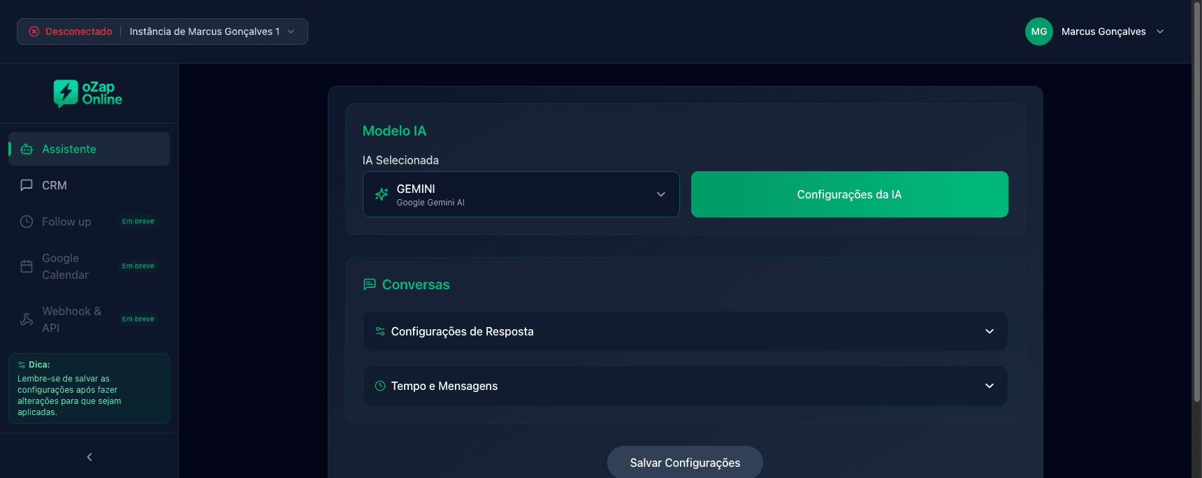 Assistente OzapOnline